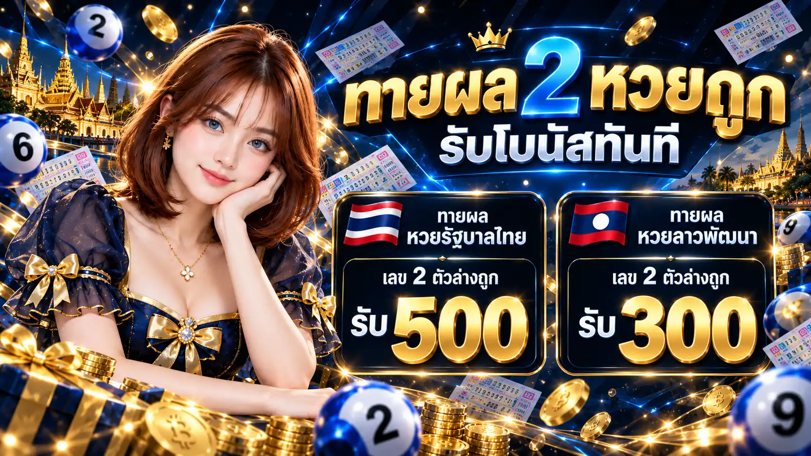 EZPLAY42 ทายผล 2 หวยถูก รับโบนัสทันที